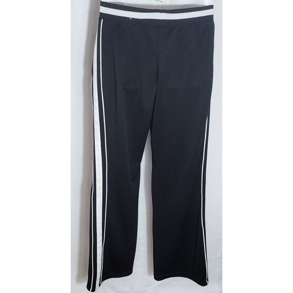 Athletic Works Black Joggers with White Stripes and Pockets Women's Size Small - Picture 2 of 12